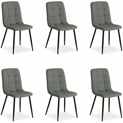 Décoshop26 Modelo CDS06301 Sillas de Cocina Modernas en Lino Gris Décoshop26 Modelo CDS06301 Sillas de Cocina Modernas en Lino Gris