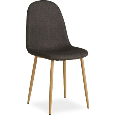 DÉCOSHOP26 - CDS06003 - Tissu anthracite - Chaise - Publicité DÉCOSHOP26 - CDS06003 - Tissu anthracite - Chaise - Publicité