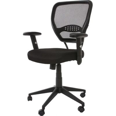 DÉCOSHOP26 - 040001910 - Espalda de malla - Reposabrazos ajustables - Silla de oficina DÉCOSHOP26 - 040001910 - Espalda de malla - Reposabrazos ajustables - Silla de oficina