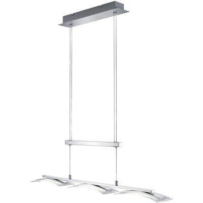 DÉCOSHOP26 - RL143 - Níquel mate - 3 bombillas - Lámpara colgante DÉCOSHOP26 - RL143 - Níquel mate - 3 bombillas - Lámpara colgante