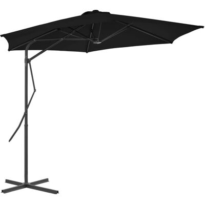 Helloshop26 Parapioggia in acciaio - 300x230cm - Nero Helloshop26 Parapioggia in acciaio - 300x230cm - Nero