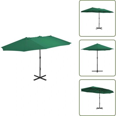 Helloshop26 - 460x270 Aluminum Parasol - Ombrello da giardino Helloshop26 - 460x270 Aluminum Parasol - Ombrello da giardino