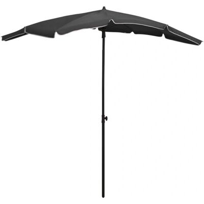 Sombrilla de jardín Helloshop26 con poste de acero 200x130cm Sombrilla de jardín Helloshop26 con poste de acero 200x130cm