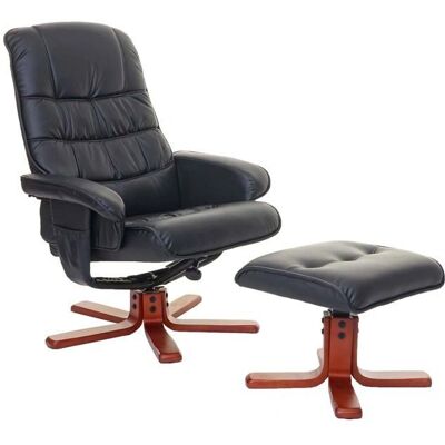 DÉCOSHOP26 Sillón TV Reclinable Negro - Sofá DÉCOSHOP26 Sillón TV Reclinable Negro - Sofá