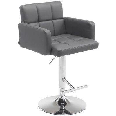 DÉCOSHOP26 Taburete de bar gris ajustable - Bar Stool DÉCOSHOP26 Taburete de bar gris ajustable - Bar Stool