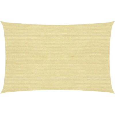 HelloShop26 - HDPE 3.5x5m - Beige - Shade sail - Publicité HelloShop26 - HDPE 3.5x5m - Beige - Shade sail - Publicité