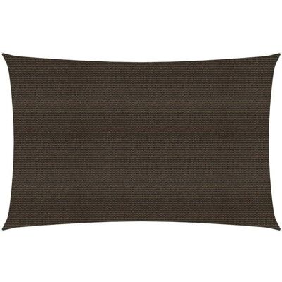 Helloshop26 Vela de sombra 160 g/m² marrón 3 x 6 m protección UV Helloshop26 Vela de sombra 160 g/m² marrón 3 x 6 m protección UV