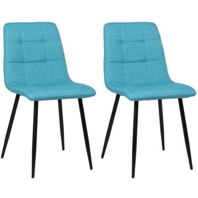 DÉCOSHOP26 Sillas de comedor modernas azul turquesa - Sillas de comedor DÉCOSHOP26 Sillas de comedor modernas azul turquesa - Sillas de comedor
