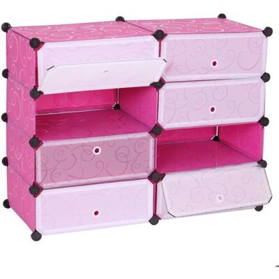 DÉCOSHOP26 Rosa 8 Compartimentos Organizador de Almacenamiento - Organizador DÉCOSHOP26 Rosa 8 Compartimentos Organizador de Almacenamiento - Organizador