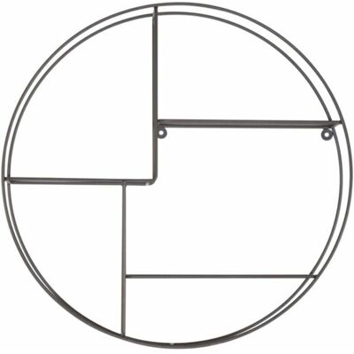 DÉCOSHOP26 - ETA05030 - Gris - Metal - Wall shelf DÉCOSHOP26 - ETA05030 - Gris - Metal - Wall shelf