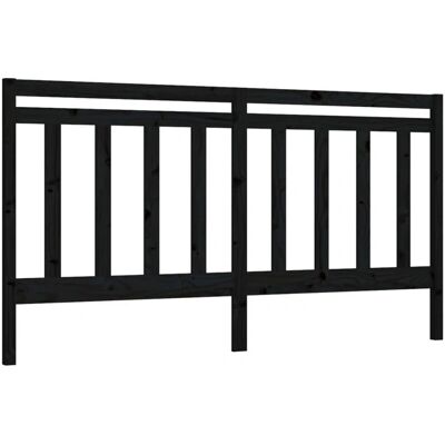 Décoshop26 - TDL0202139 - Negro - Madera de pino maciza 206 x 4 x 100 cm - Cabecero Décoshop26 - TDL0202139 - Negro - Madera de pino maciza 206 x 4 x 100 cm - Cabecero