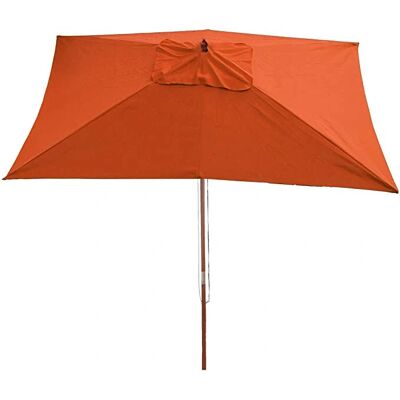 Décoshop26 Sombrilla de madera para patio - Protección UV ajustable Décoshop26 Sombrilla de madera para patio - Protección UV ajustable