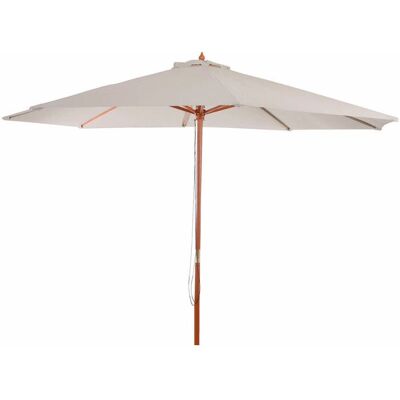 Décoshop26 Parasol en bois crème - Parasol de jardin - Publicité Décoshop26 Parasol en bois crème - Parasol de jardin - Publicité