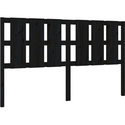DÉCOSHOP26 - TDL0202227 - Nero - Pino - Testiera DÉCOSHOP26 - TDL0202227 - Nero - Pino - Testiera