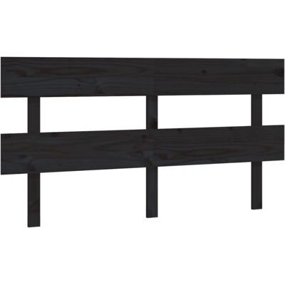 DÉCOSHOP26 - TDL0202229 - Negro - Madera de pino - Cabecero DÉCOSHOP26 - TDL0202229 - Negro - Madera de pino - Cabecero