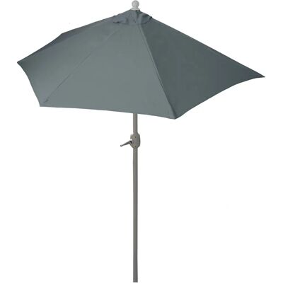 Décoshop26 - Modèle 04_0003900 - Parapluie semi-circulaire pour patio - Noir, Crème, Gris - Publicité Décoshop26 - Modèle 04_0003900 - Parapluie semi-circulaire pour patio - Noir, Crème, Gris - Publicité