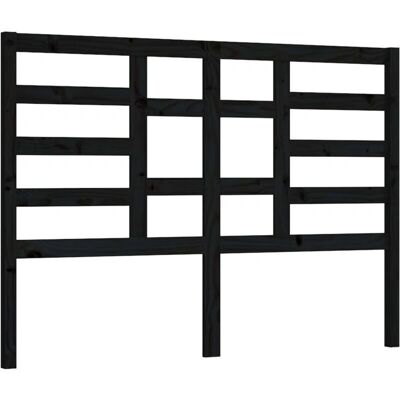 Décoshop26 - TDL0202267 - 146 x 4 x 104 cm - legno di pino nero - Testiera Décoshop26 - TDL0202267 - 146 x 4 x 104 cm - legno di pino nero - Testiera