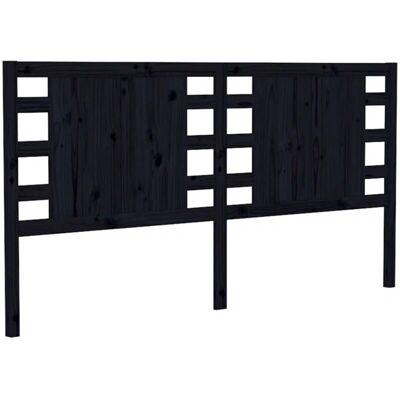 Décoshop26 - TDL0202276 - 146 x 4 x 100 cm - pino nero - Testiera Décoshop26 - TDL0202276 - 146 x 4 x 100 cm - pino nero - Testiera