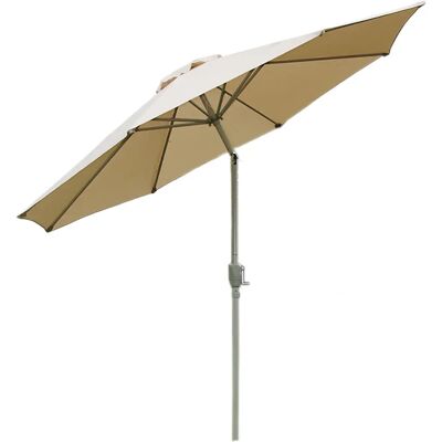 Décoshop26 Modèle 040003883 Parasol rond crème - Parasol de patio - Publicité Décoshop26 Modèle 040003883 Parasol rond crème - Parasol de patio - Publicité