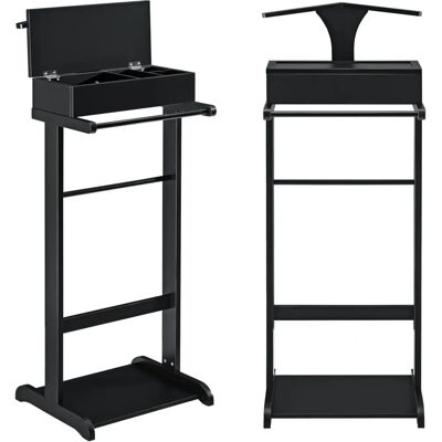 HelloShop26 - Valet Box 4P 43.5x34.5x110 - Negro - Valet HelloShop26 - Valet Box 4P 43.5x34.5x110 - Negro - Valet