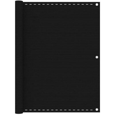 HELLOSHOP26 - Paravento balcone 120x500 HDPE nero - Paravento balcone HELLOSHOP26 - Paravento balcone 120x500 HDPE nero - Paravento balcone