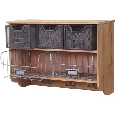Décoshop26 - Vintage Wall Shelf - Wall Shelf Décoshop26 - Vintage Wall Shelf - Wall Shelf