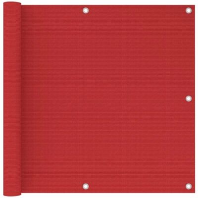 HELLOSHOP26 - Paravento balcone 90x500 cm - HDPE - Rosso - Balcony Privacy Screen HELLOSHOP26 - Paravento balcone 90x500 cm - HDPE - Rosso - Balcony Privacy Screen