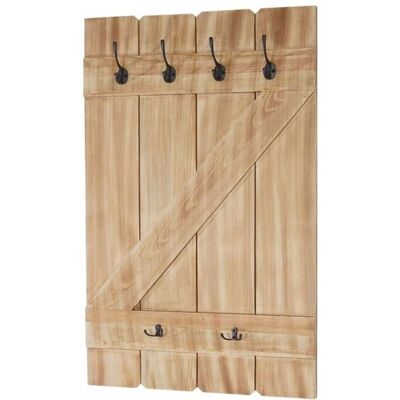 DÉCOSHOP26 Perchero de pared con 6 ganchos - Panel para colgar DÉCOSHOP26 Perchero de pared con 6 ganchos - Panel para colgar