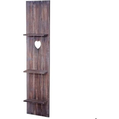 Décoshop26 - 040005177 - Madera maciza - Estantería de pared Décoshop26 - 040005177 - Madera maciza - Estantería de pared