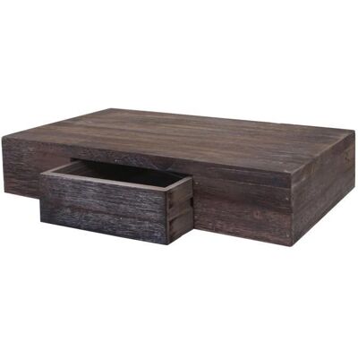 Estante colgante con cajón de 40cm marrón envejecido Estante colgante con cajón de 40cm marrón envejecido
