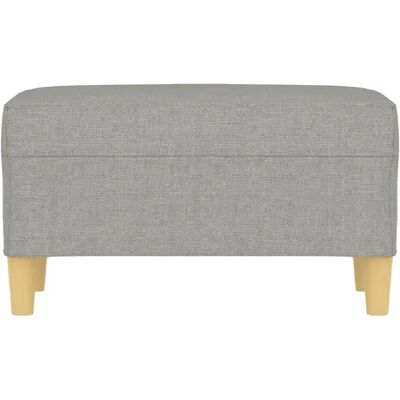 HELLOSHOP26 - Panca 70x35x41 cm - Gris claro - ottoman HELLOSHOP26 - Panca 70x35x41 cm - Gris claro - ottoman