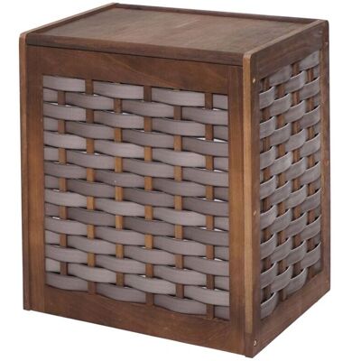 DÉCOSHOP26 Panier à linge en bois - Maille, Sac amovible, 85L - Publicité DÉCOSHOP26 Panier à linge en bois - Maille, Sac amovible, 85L - Publicité