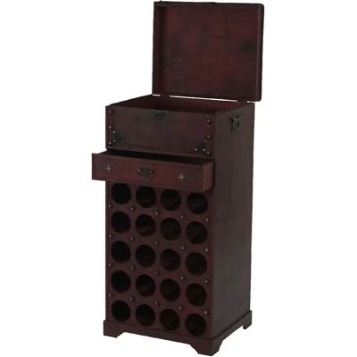 DECOSHOP26 - 040003375 - madera colonial - Botellero DECOSHOP26 - 040003375 - madera colonial - Botellero