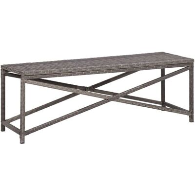 Banque de jardin en résine tressée Maison Exclusive 120cm - Mobilier extérieur - Publicité Banque de jardin en résine tressée Maison Exclusive 120cm - Mobilier extérieur - Publicité