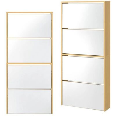 HELLOSHOP26 Modello: Scarpiera con Specchio - Risparmio di spazio per 12 paia HELLOSHOP26 Modello: Scarpiera con Specchio - Risparmio di spazio per 12 paia