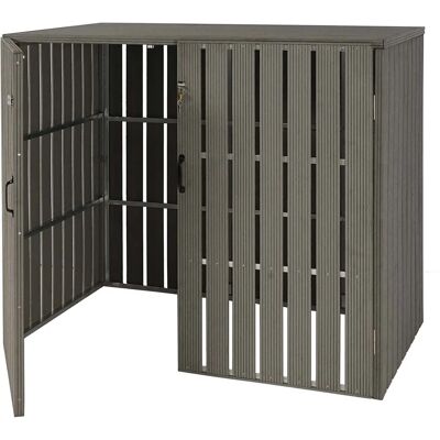 Décoshop26 Modèle 04_0005609 - Abri extérieur pour 4 bacs - Publicité Décoshop26 Modèle 04_0005609 - Abri extérieur pour 4 bacs - Publicité