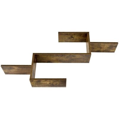 HelloShop26 - 104 cm - efecto madera oscura - 5 superficies - estantería de pared HelloShop26 - 104 cm - efecto madera oscura - 5 superficies - estantería de pared