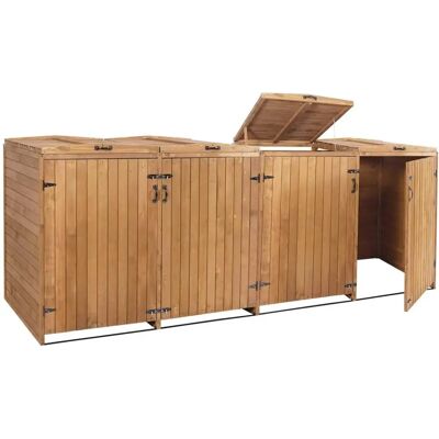 Décoshop26 - Abri à poubelles extérieur - Capacité jusqu’à 8 bacs - Publicité Décoshop26 - Abri à poubelles extérieur - Capacité jusqu’à 8 bacs - Publicité