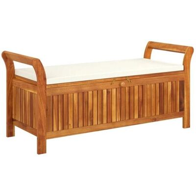 Helloshop26 02_0011808 Bois d'acacia - 126x50x60 cm Banc de rangement jardin - Publicité Helloshop26 02_0011808 Bois d'acacia - 126x50x60 cm Banc de rangement jardin - Publicité