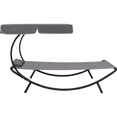 Helloshop26 - 02_0012006 - 200 cm - Gris - tumbona Helloshop26 - 02_0012006 - 200 cm - Gris - tumbona