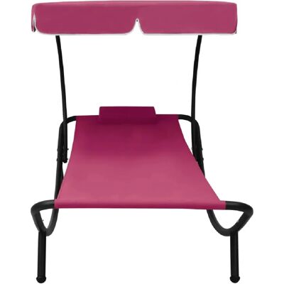 Helloshop26 - Lit De Repos - 200cm - Rose - Chaise Longue Soleil - Publicité Helloshop26 - Lit De Repos - 200cm - Rose - Chaise Longue Soleil - Publicité