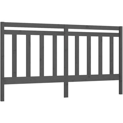 Décoshop26 - TDL0203325 - Gris - Madera de pino - Cabecero Décoshop26 - TDL0203325 - Gris - Madera de pino - Cabecero