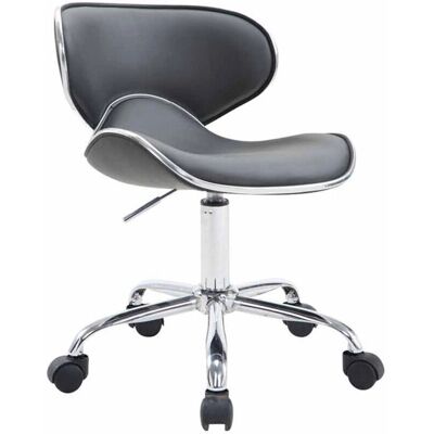 Décoshop26 - TABO10187 - Gris - Taburete regulable en altura Décoshop26 - TABO10187 - Gris - Taburete regulable en altura