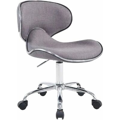 Décoshop26 - TABO10185 - tissu gris - base chromée - tabouret - Publicité Décoshop26 - TABO10185 - tissu gris - base chromée - tabouret - Publicité