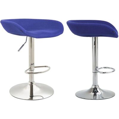 Décoshop26 - TDB10261 - Azul - Fieltro - Taburete de bar Décoshop26 - TDB10261 - Azul - Fieltro - Taburete de bar