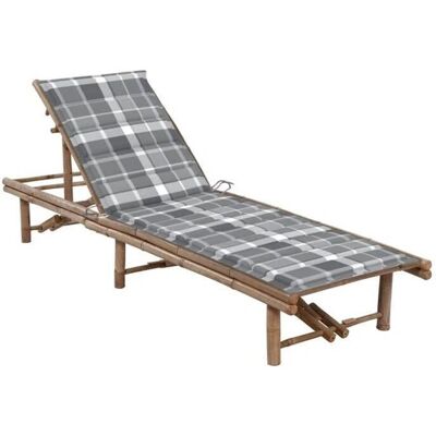 Helloshop26 Silla Lounge de Bambú - Respaldo Ajustable Muebles de Jardín Helloshop26 Silla Lounge de Bambú - Respaldo Ajustable Muebles de Jardín