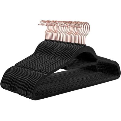 HELLOSHOP26 - VelvetNonSlip - Rosa dorato - 0,6 cm - Ganci per abiti HELLOSHOP26 - VelvetNonSlip - Rosa dorato - 0,6 cm - Ganci per abiti