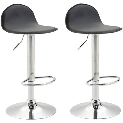 DÉCOSHOP26 - 100001339 - Sedile in vinile nero - Sgabelli da bar DÉCOSHOP26 - 100001339 - Sedile in vinile nero - Sgabelli da bar