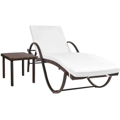 Helloshop26 - Conjunto de Muebles de Jardín con Cojín y Mesa - Exterior Helloshop26 - Conjunto de Muebles de Jardín con Cojín y Mesa - Exterior