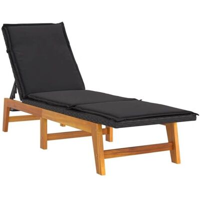 Helloshop26 Sillón de madera de acacia con cojín - Muebles de exterior Helloshop26 Sillón de madera de acacia con cojín - Muebles de exterior